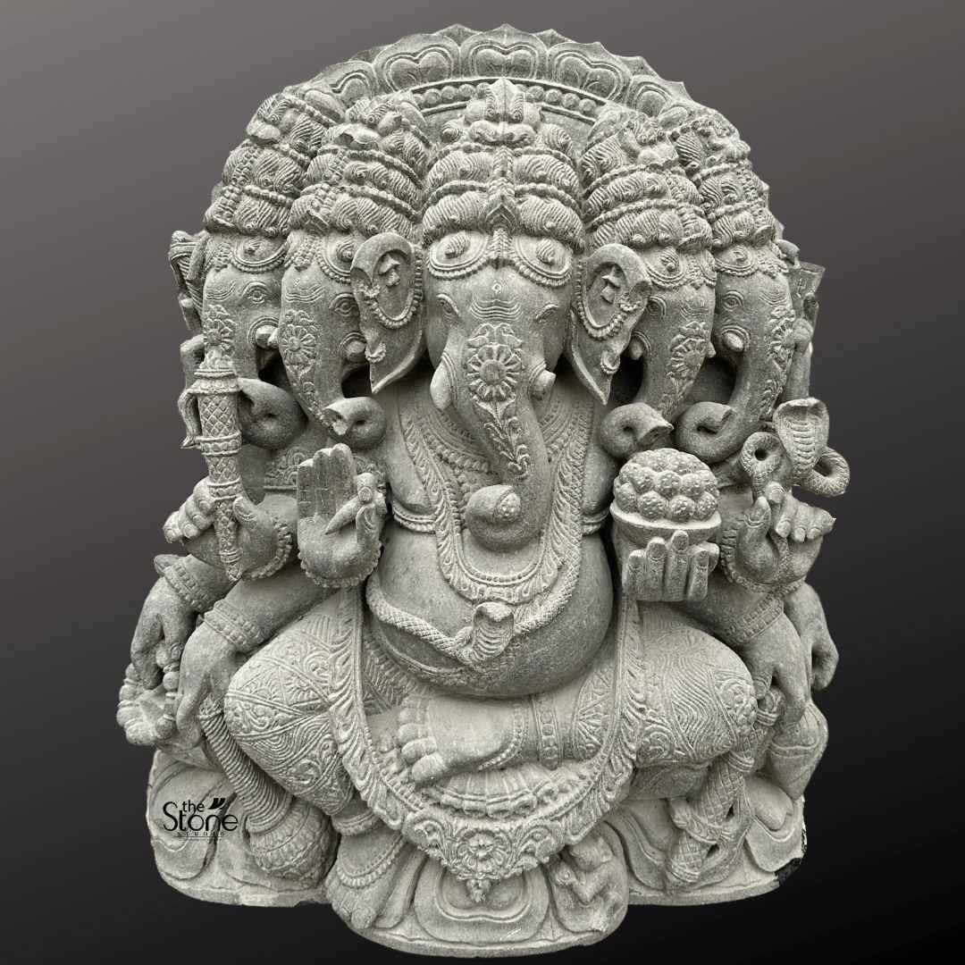 Five-headed Ganesha Statue 32″