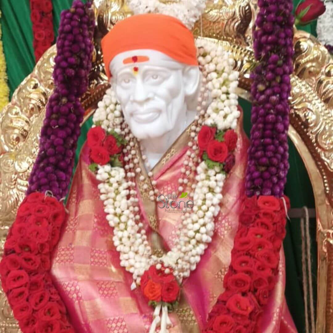 Sai Baba Marble Murti 3.5′