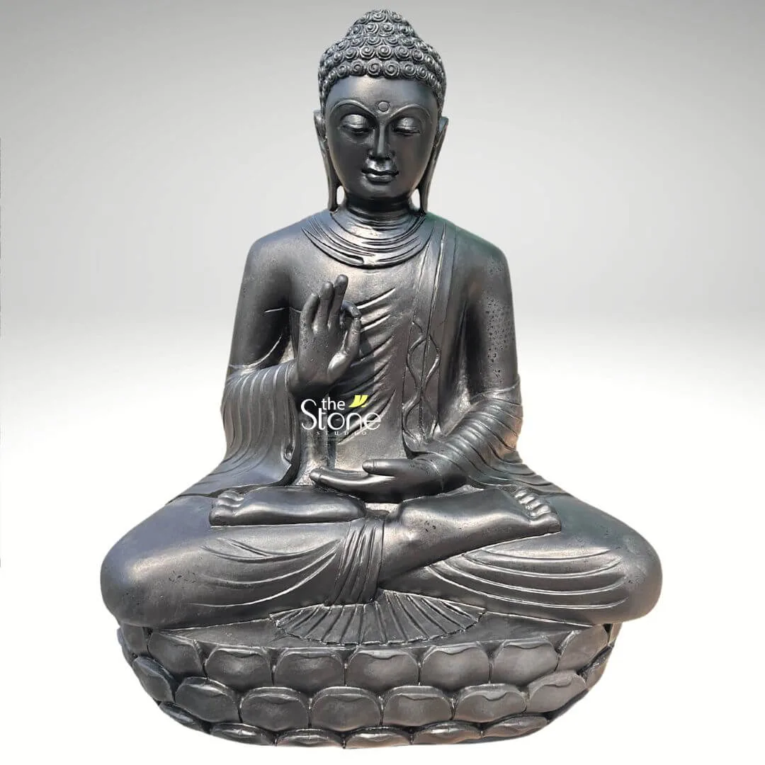 4 Feet Black Buddha Statue