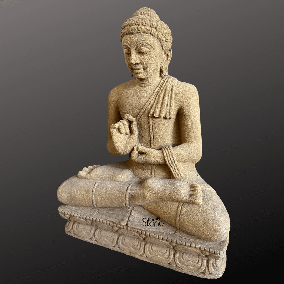 Small Buddha Antique Statue 2.5ft
