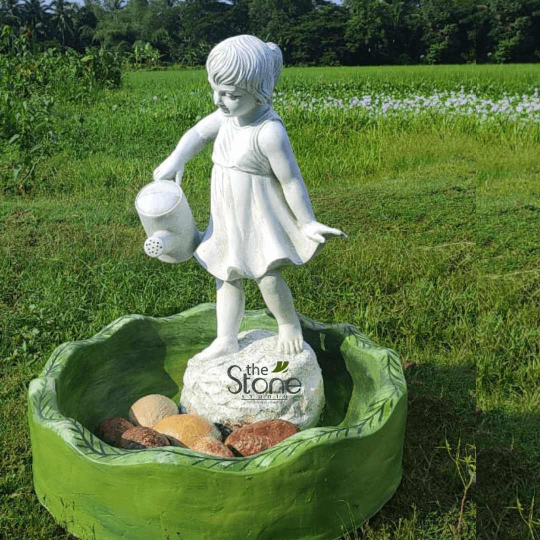 Girl Garden Fountain 3ft