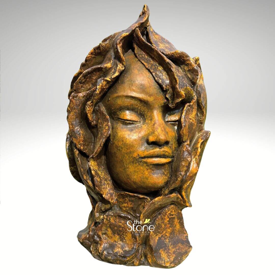 Flower Face Modern Statue 2ft