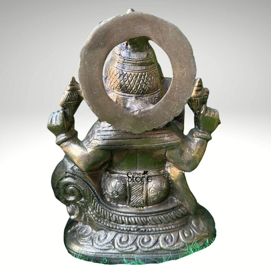 Brass Ganpati Idol 10″