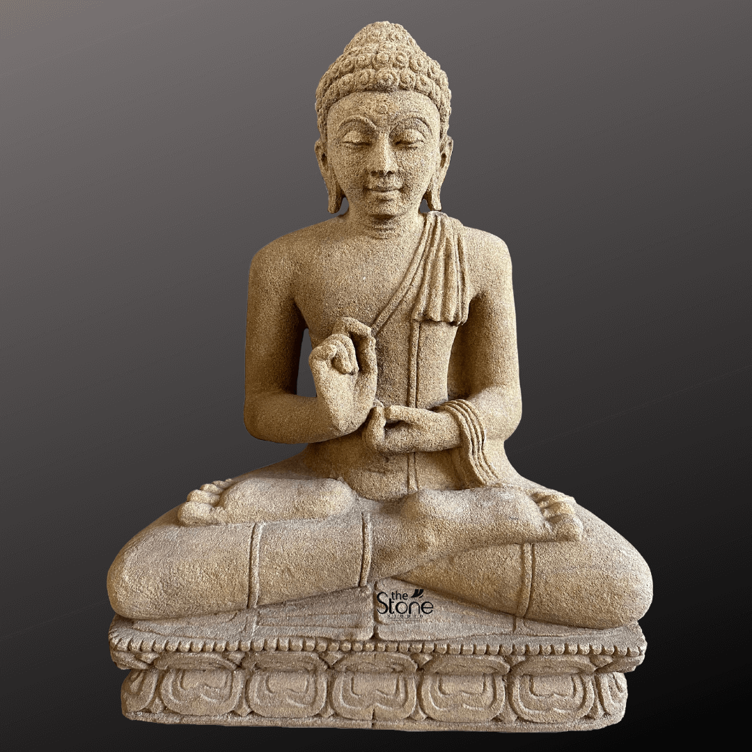 Small Buddha Antique Statue 2.5ft