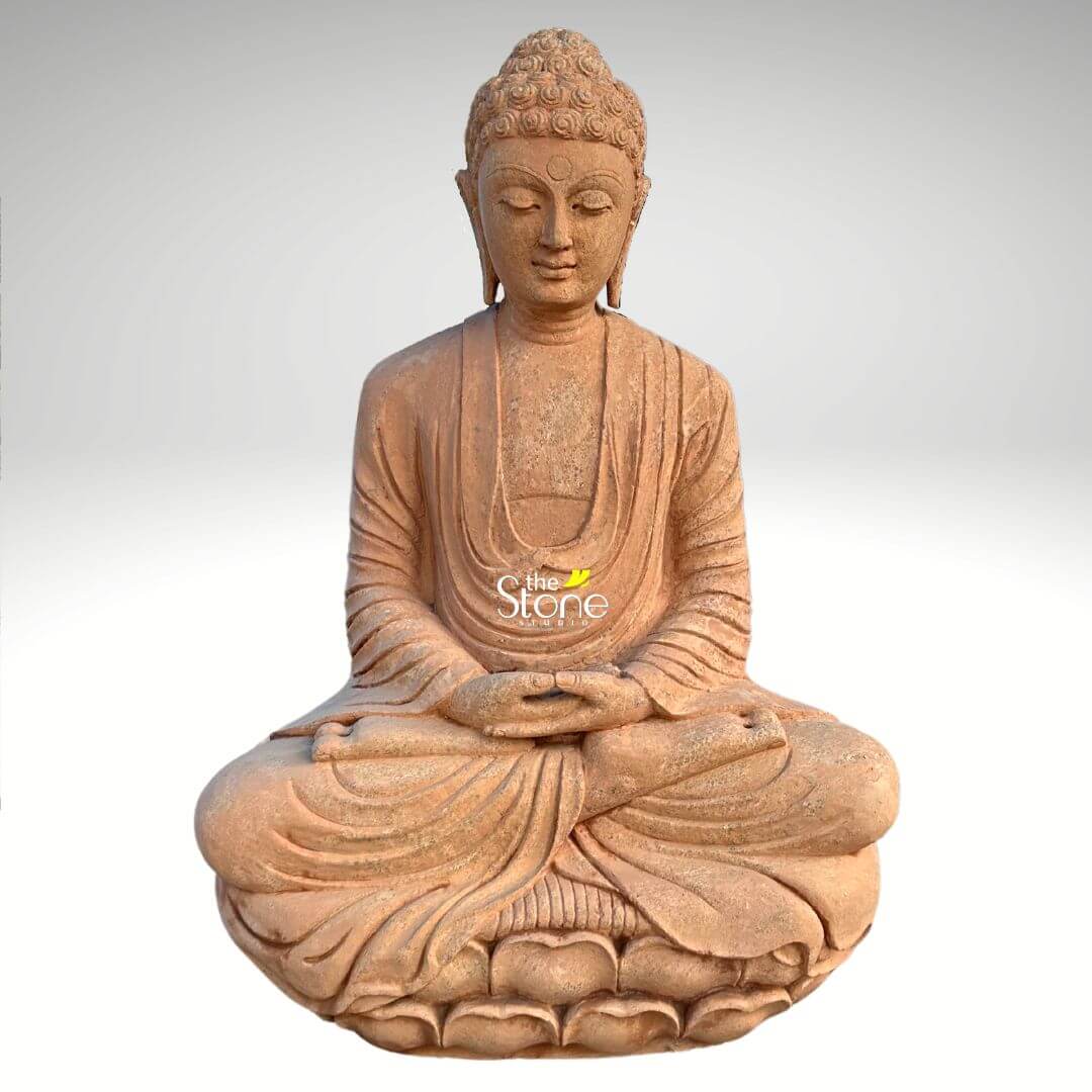 3 Feet Stone Buddha Statue