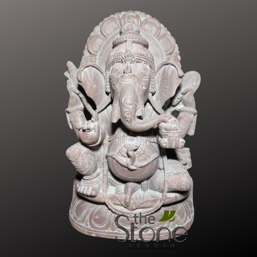 Ganesh Stone Murti 12″