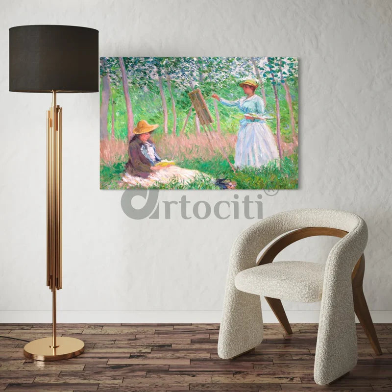 In the Woods at Giverny by Claude Monet Canvas Giclee Print