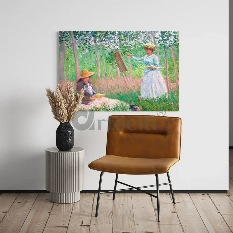In the Woods at Giverny by Claude Monet Canvas Giclee Print