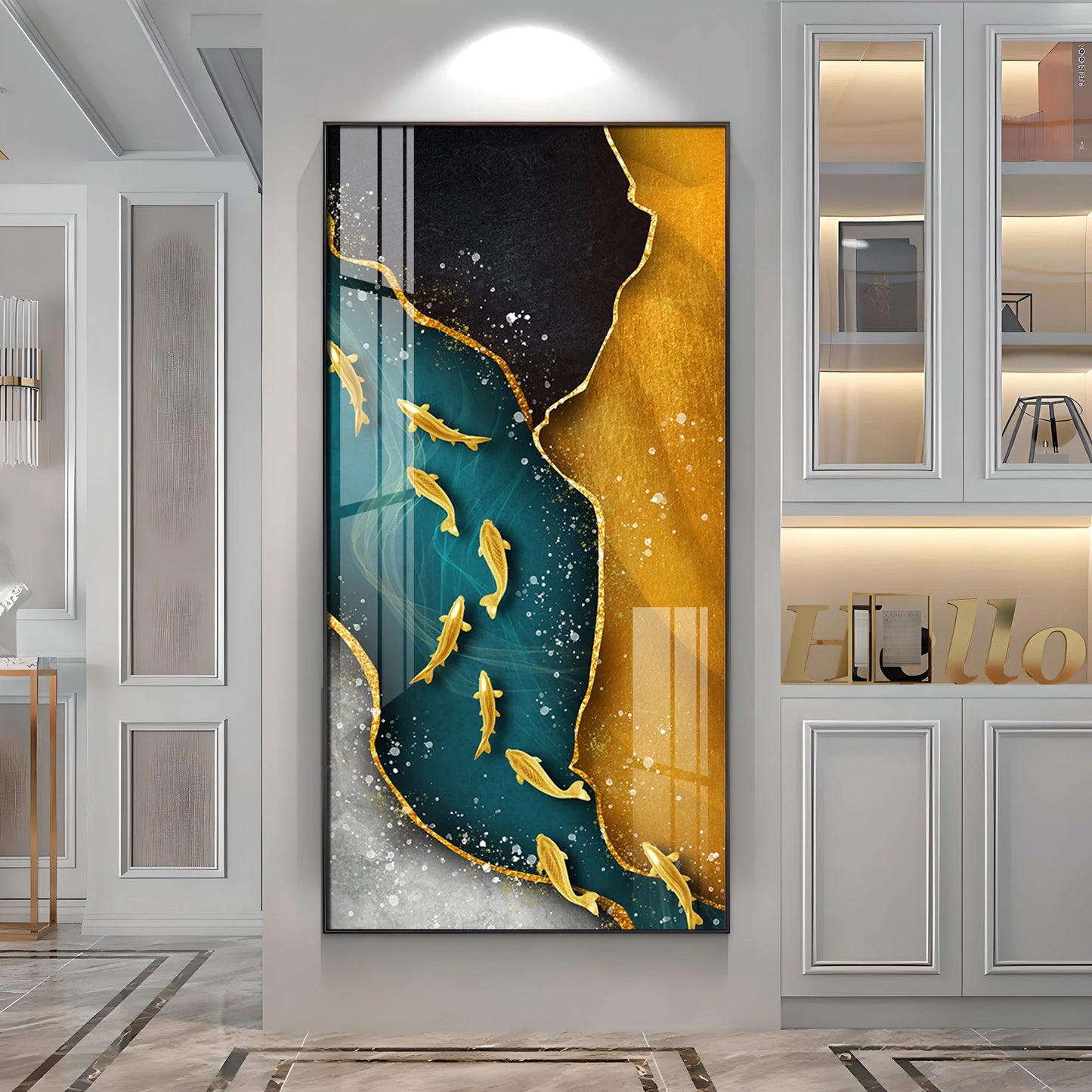 Into The Stream Luxury Crystal Wall Art