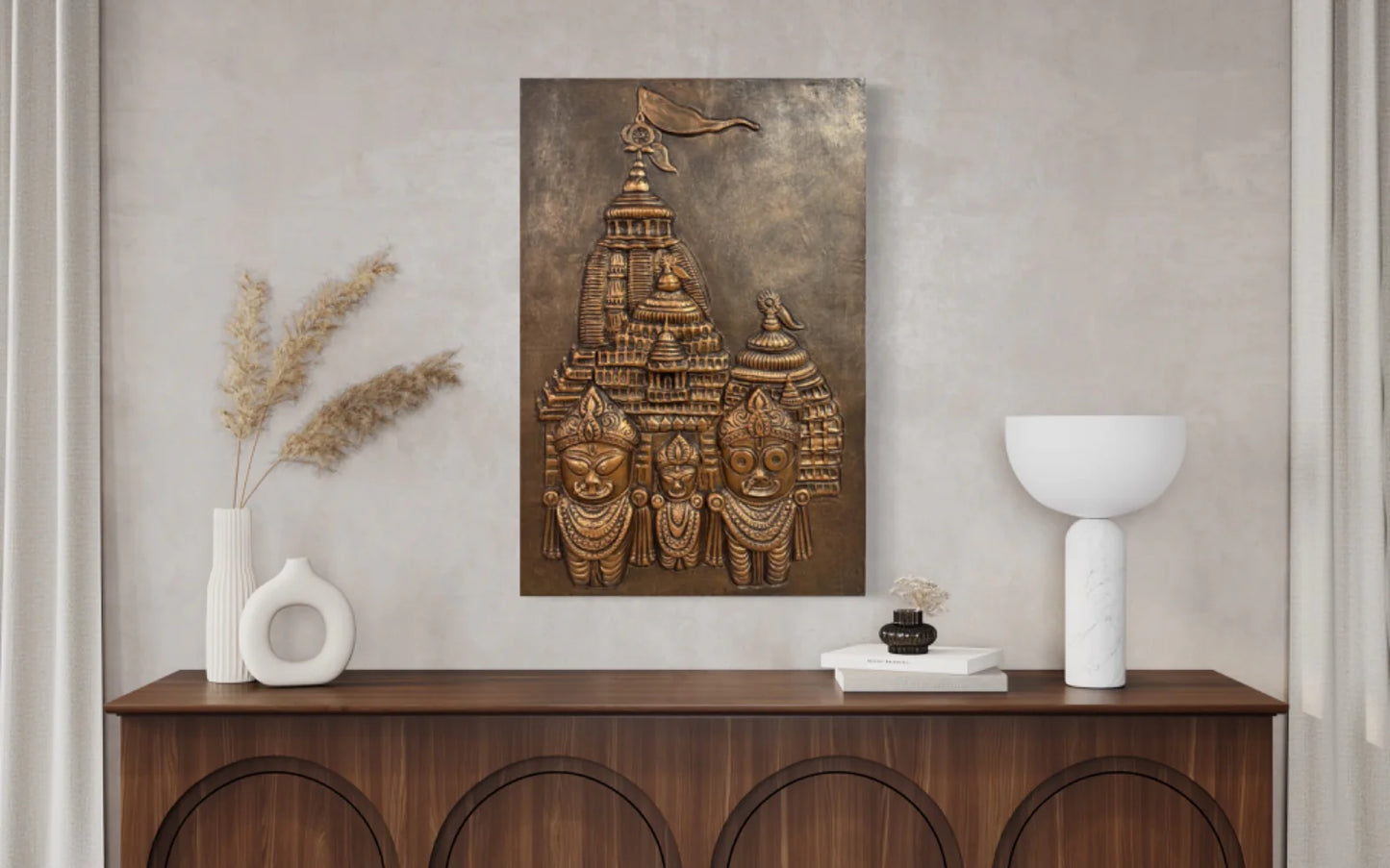 Jaggannath Temple 3D Relief Mural Wall Art