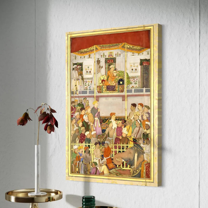 Jahangir Receives Prince Khurram Mughal Canvas Print
