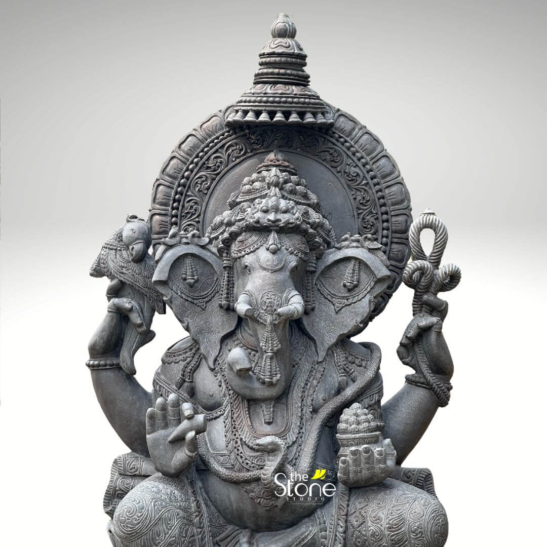 Large Stone Ganesh Garden Statue 6ft