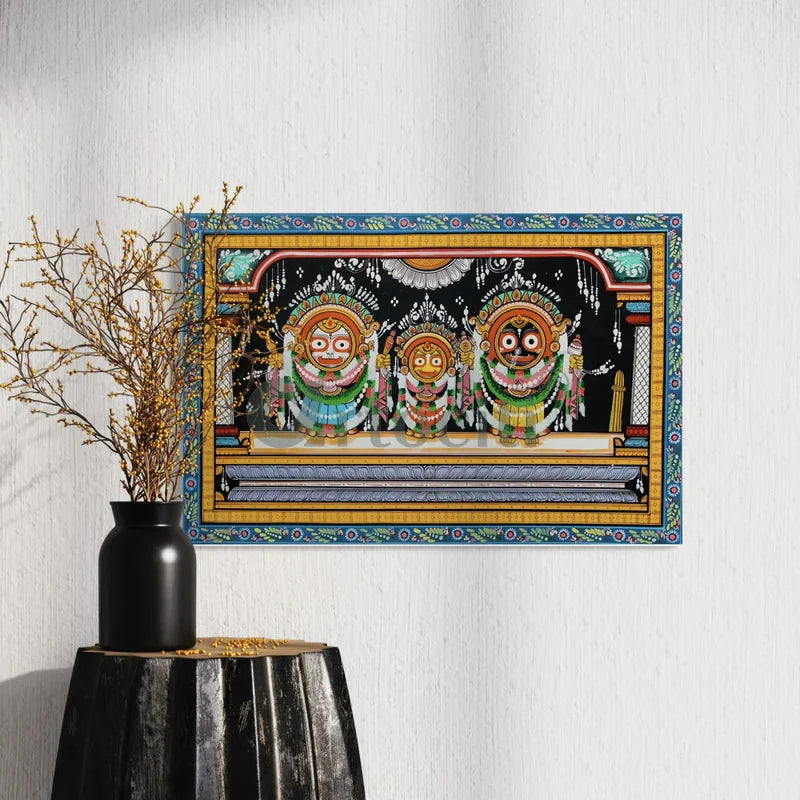 Lord Jagannath Darbar Pattachitra Canvas Giclee Print