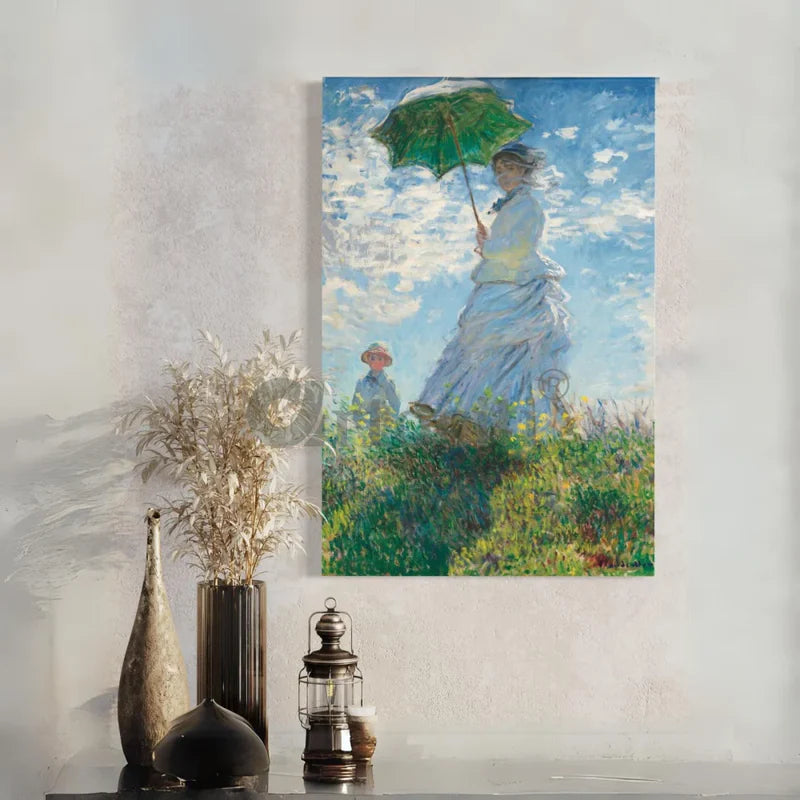 Madame Monet and Her Son by Claude Monet Canvas Giclee Print