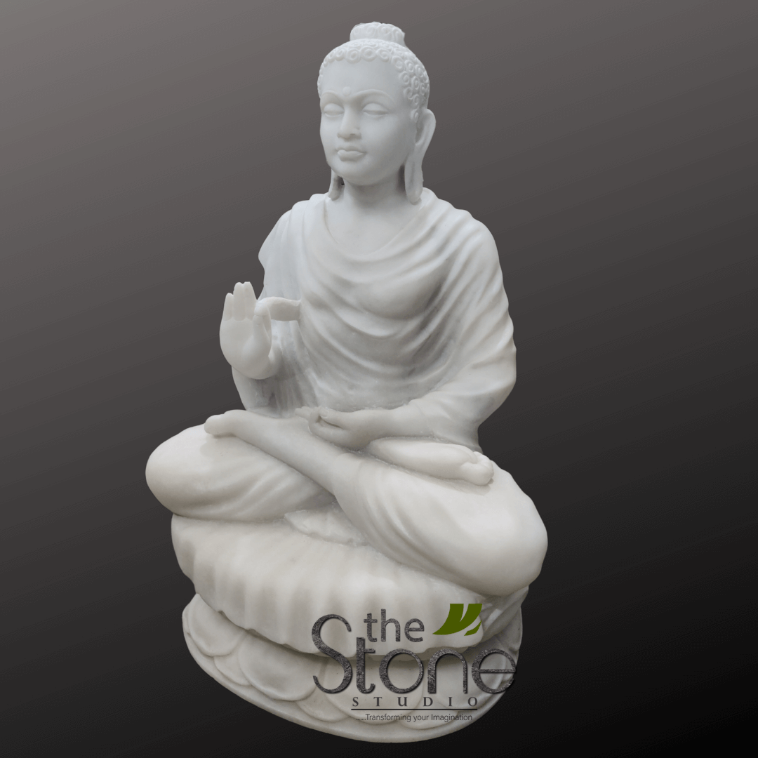 Marble Buddha Statue for Home 2.5ft