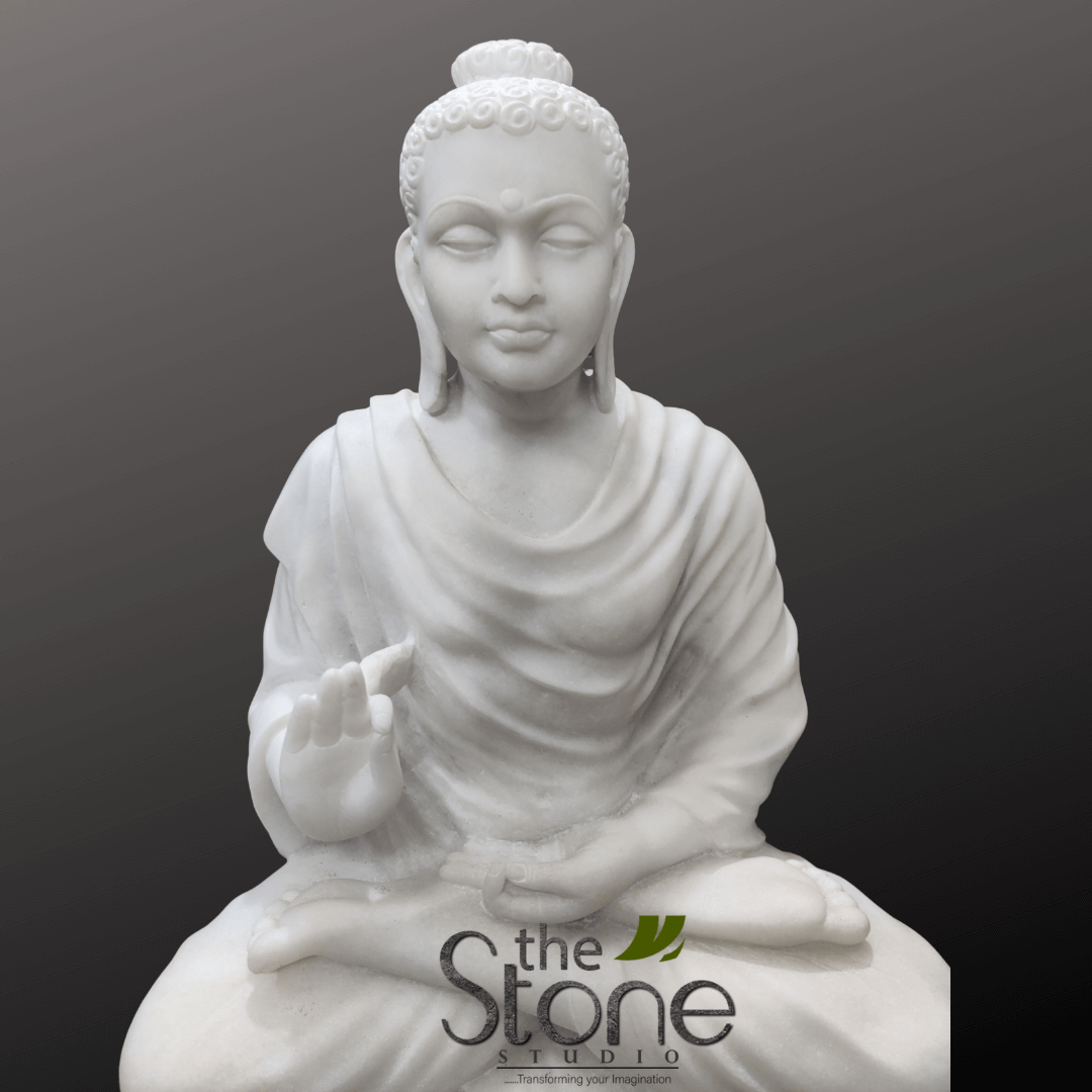 Marble Buddha Statue for Home 2.5ft