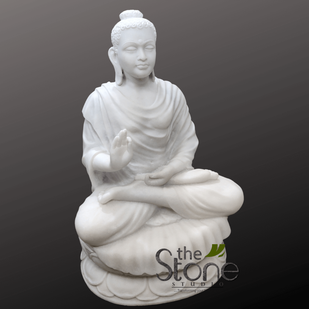 Marble Buddha Statue for Home 2.5ft
