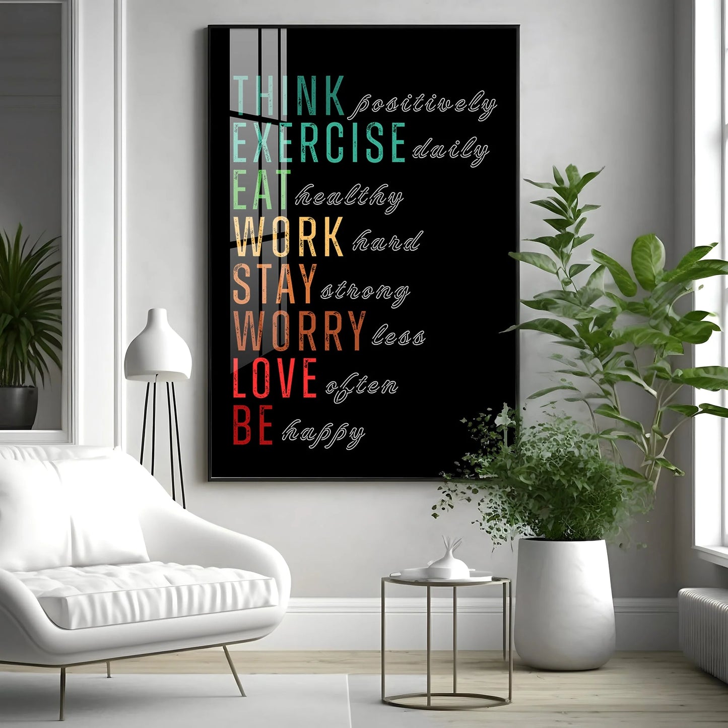 Motivational Quotes Premium Acrylic Vertical Wall Art