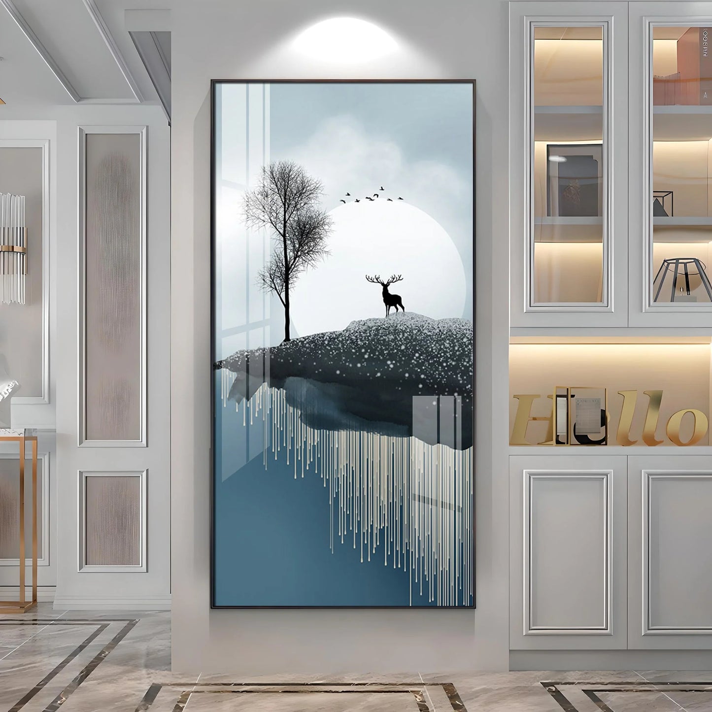 Night Forest Luxury Crystal Wall Art