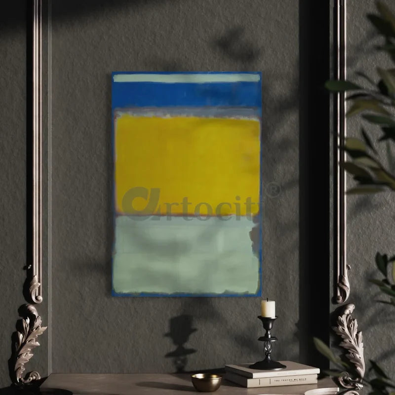 No. 10 Rothko Yellow Blue Green Abstract Art Canvas Print