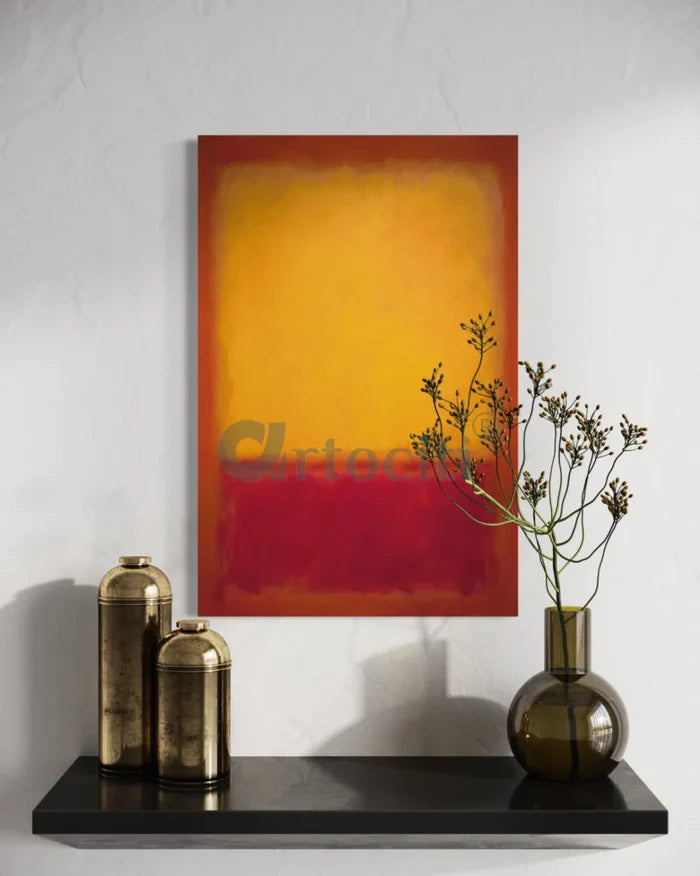 Ochre and Red on Red by Mark Rothko Canvas Painting