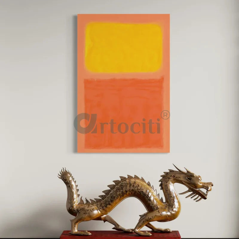 Orange Yellow Abstract Art by Mark Rothko Canvas Giclee Prints