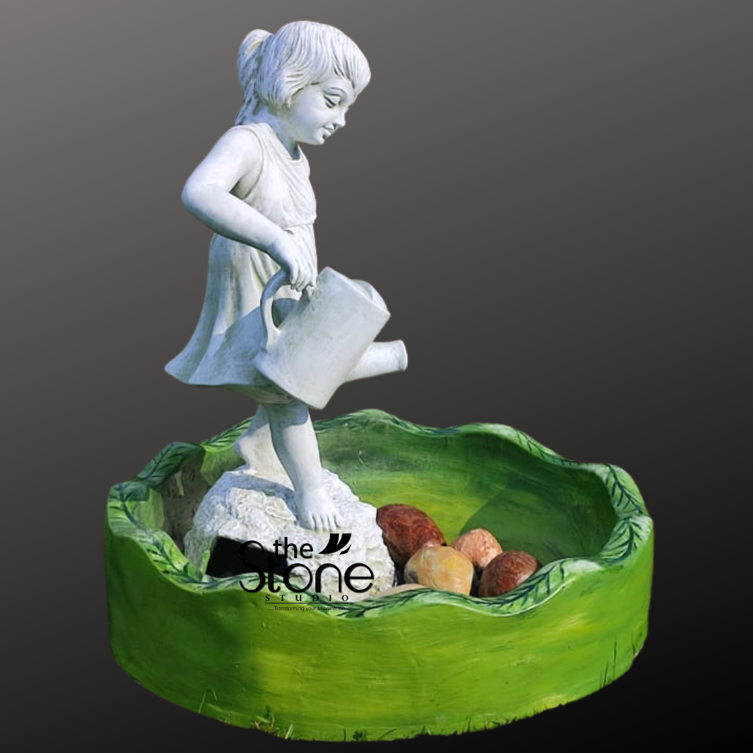 Girl Garden Fountain 3ft