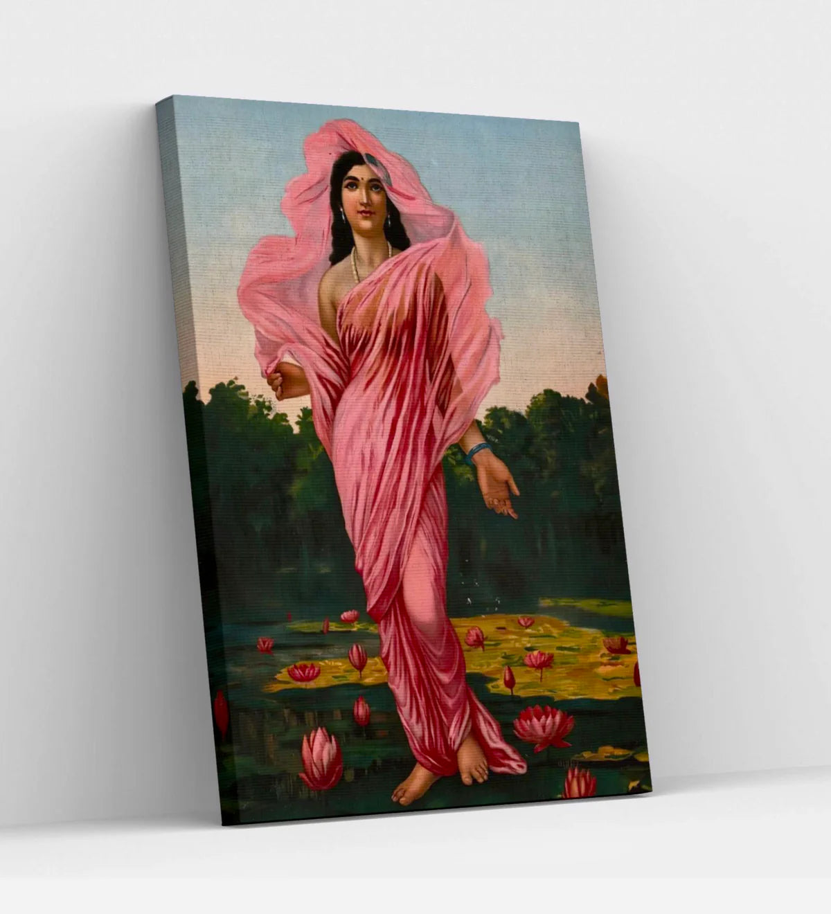 Padmini By Raja Ravi Varma Famous Canvas Painting