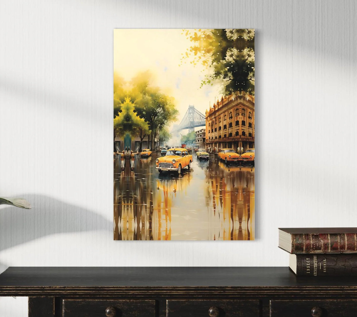 Iconic Indian Cities Canvas Set: Banaras, Kolkata, Delhi World Famous Cities