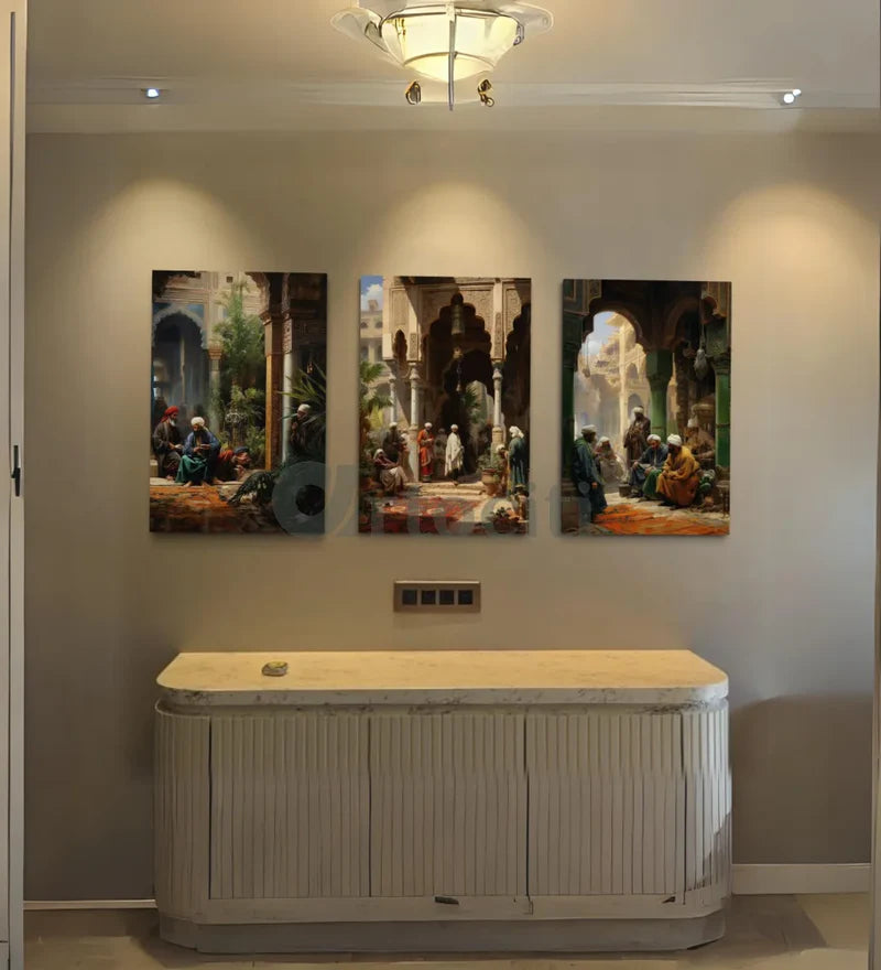 Persian Souk Trilogy: Set of 3 Canvas Giclee Prints