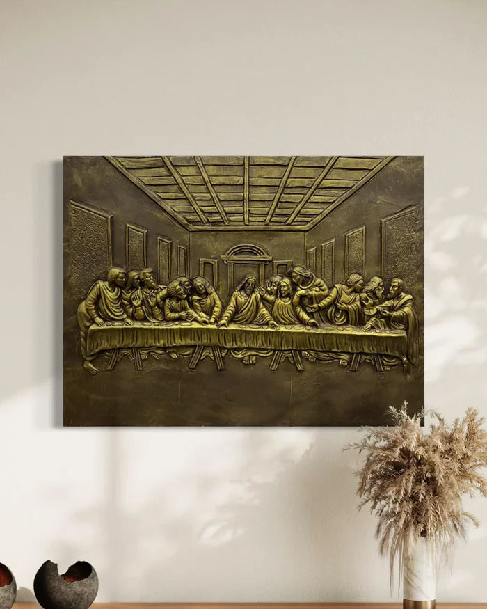 Last Supper 3D Relief Mural Wall Art Jesus Christ Painting
