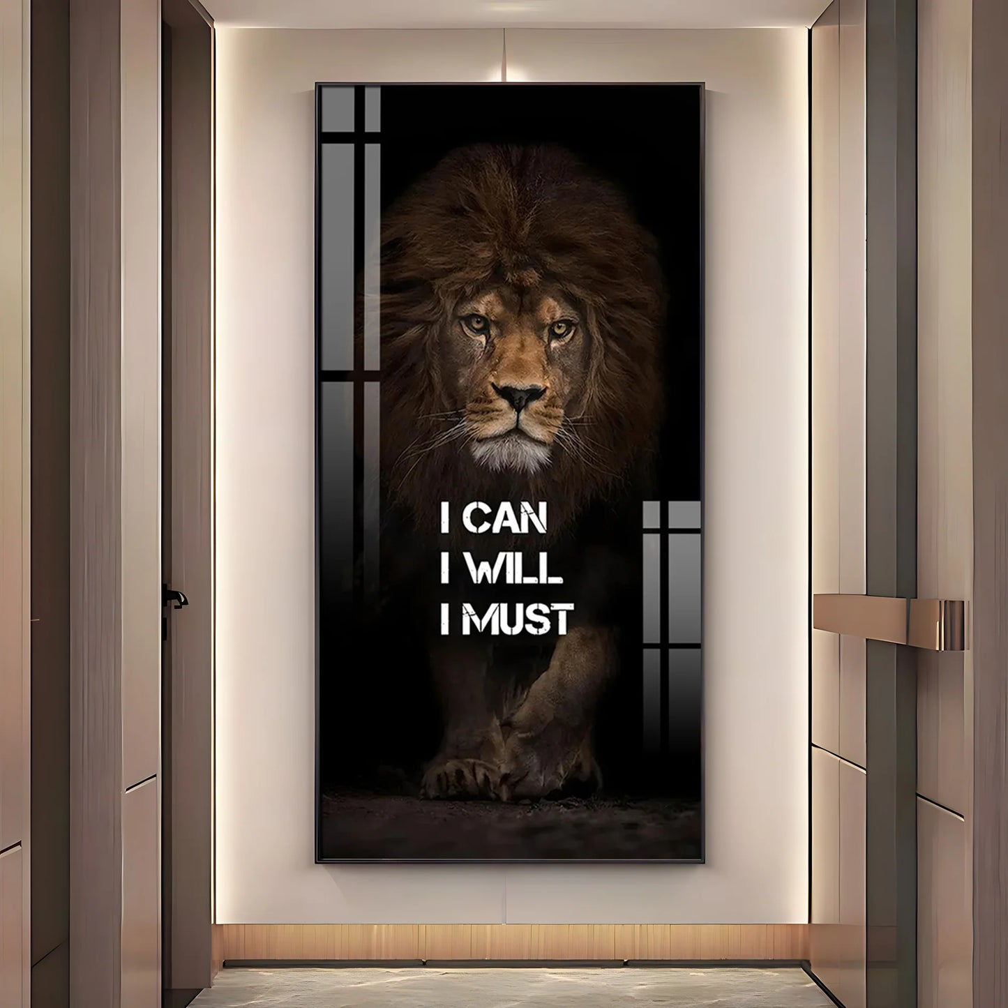 Be Like a Lion Premium Acrylic Vertical Wall Art