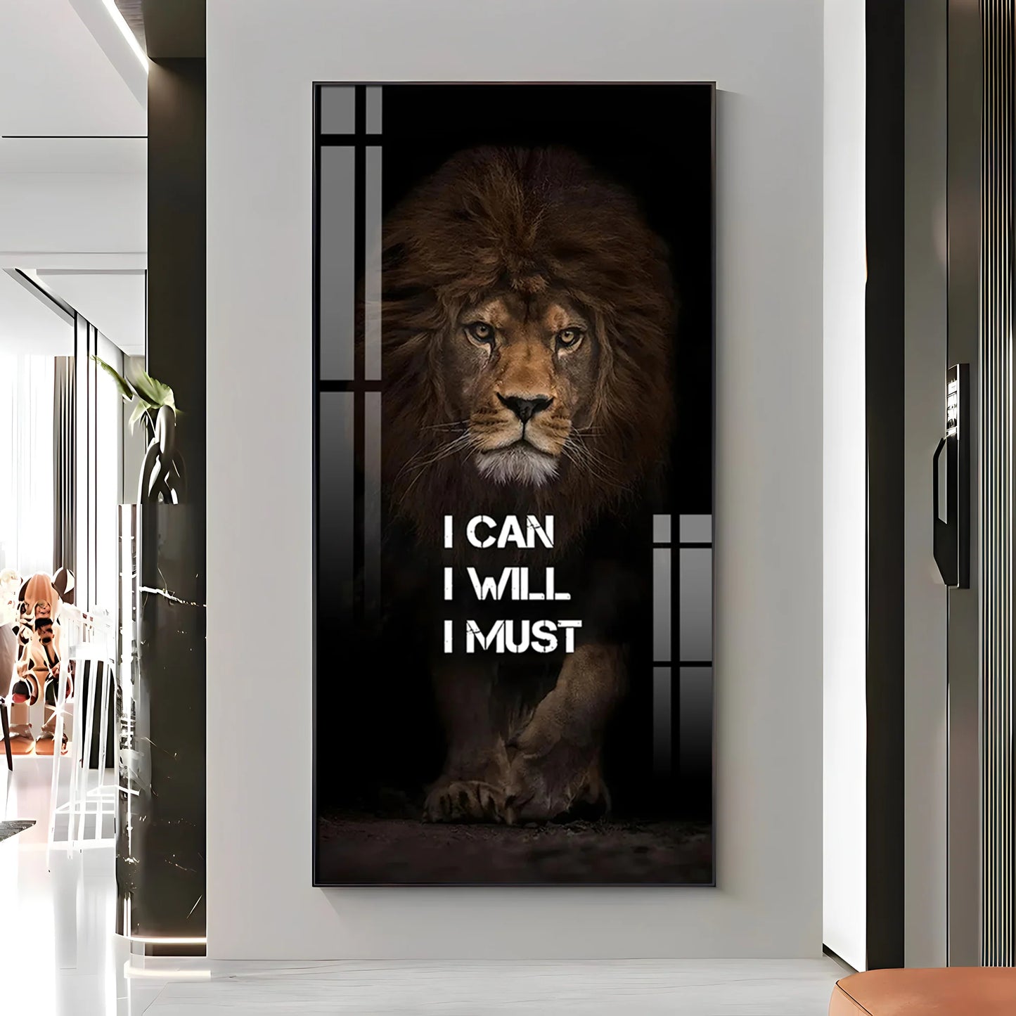 Be Like a Lion Premium Acrylic Vertical Wall Art