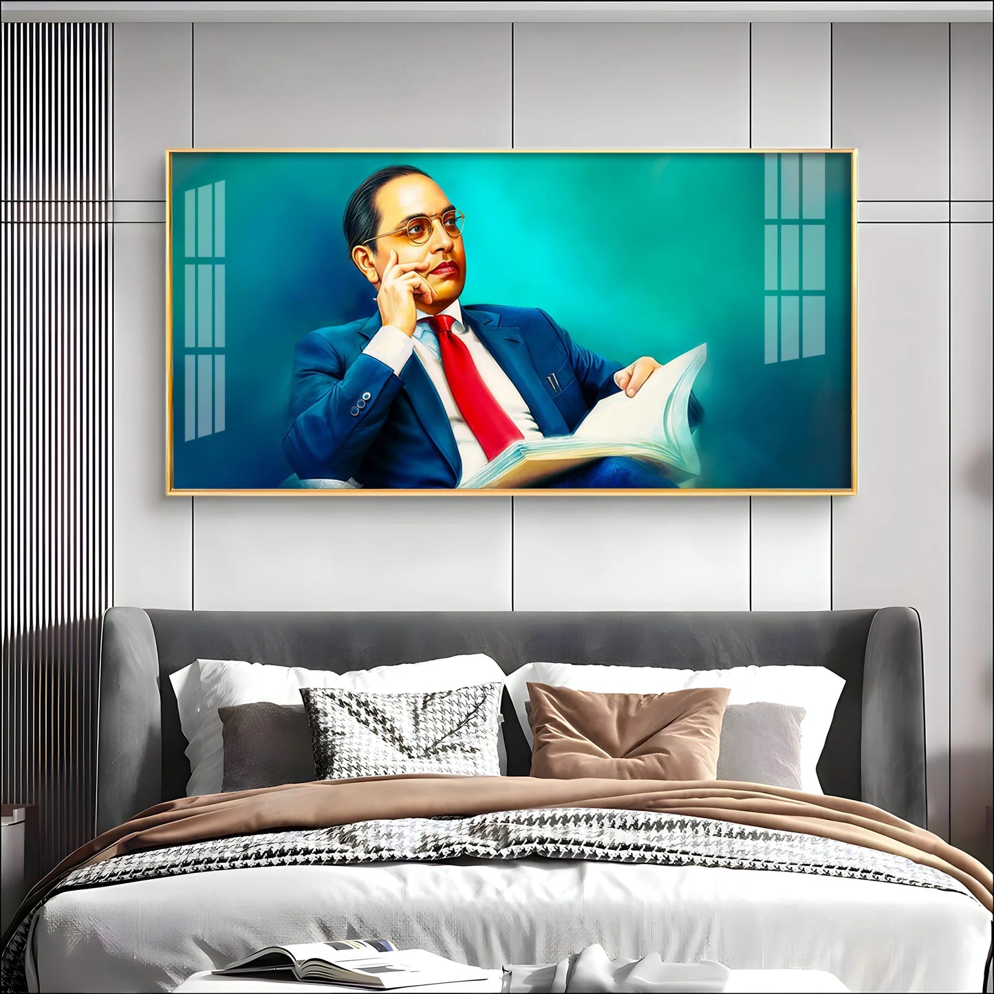 Bhimrao Ramji Ambedkar Premium Acrylic Horizontal Wall Art