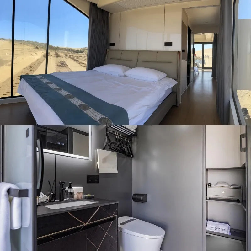 U7 Luxury Movable Space Capsule House with separate balcony