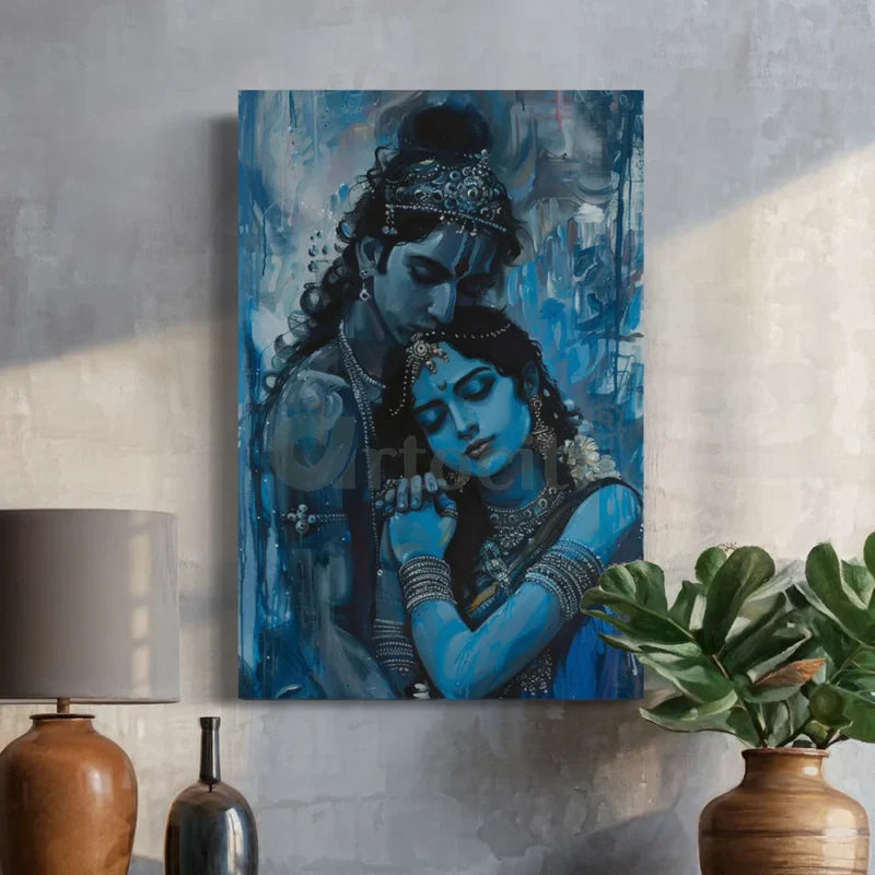 Radha Krishna Canvas Giclee Print