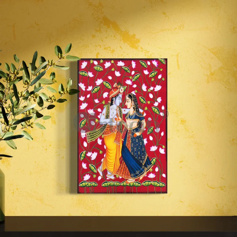 Radha Krishna Pichwai Painting Canvas Giclee Print