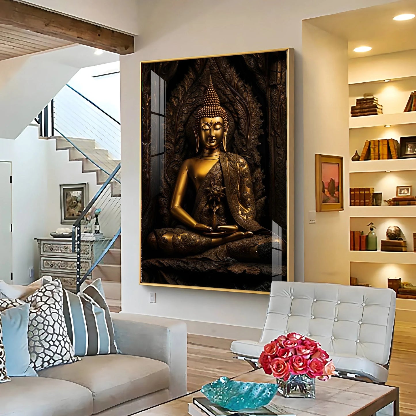 Radiant Serenity Premium Acrylic Vertical Wall Art