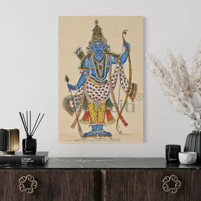 Rama's Tribhanga Pose Canvas Giclee Print
