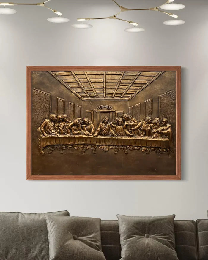 Last Supper 3D Relief Mural Wall Art Jesus Christ Painting