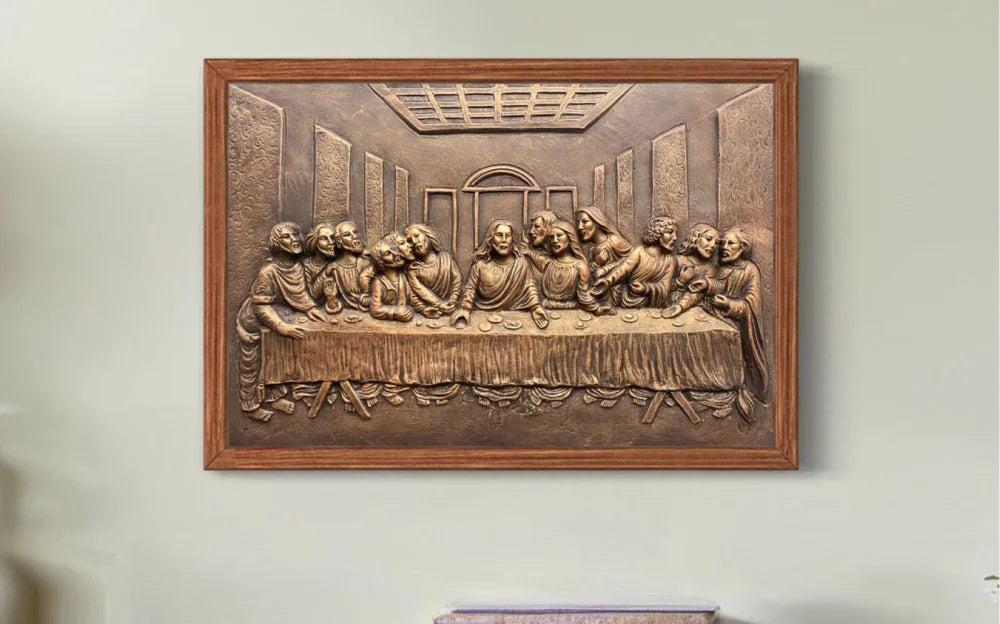 Last Supper 3D Relief Mural Wall Art Jesus Christ Painting