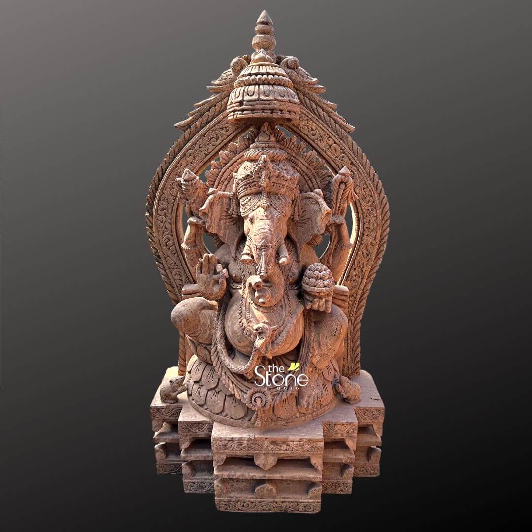 4.5 Feet Sandstone Ganesha Statue