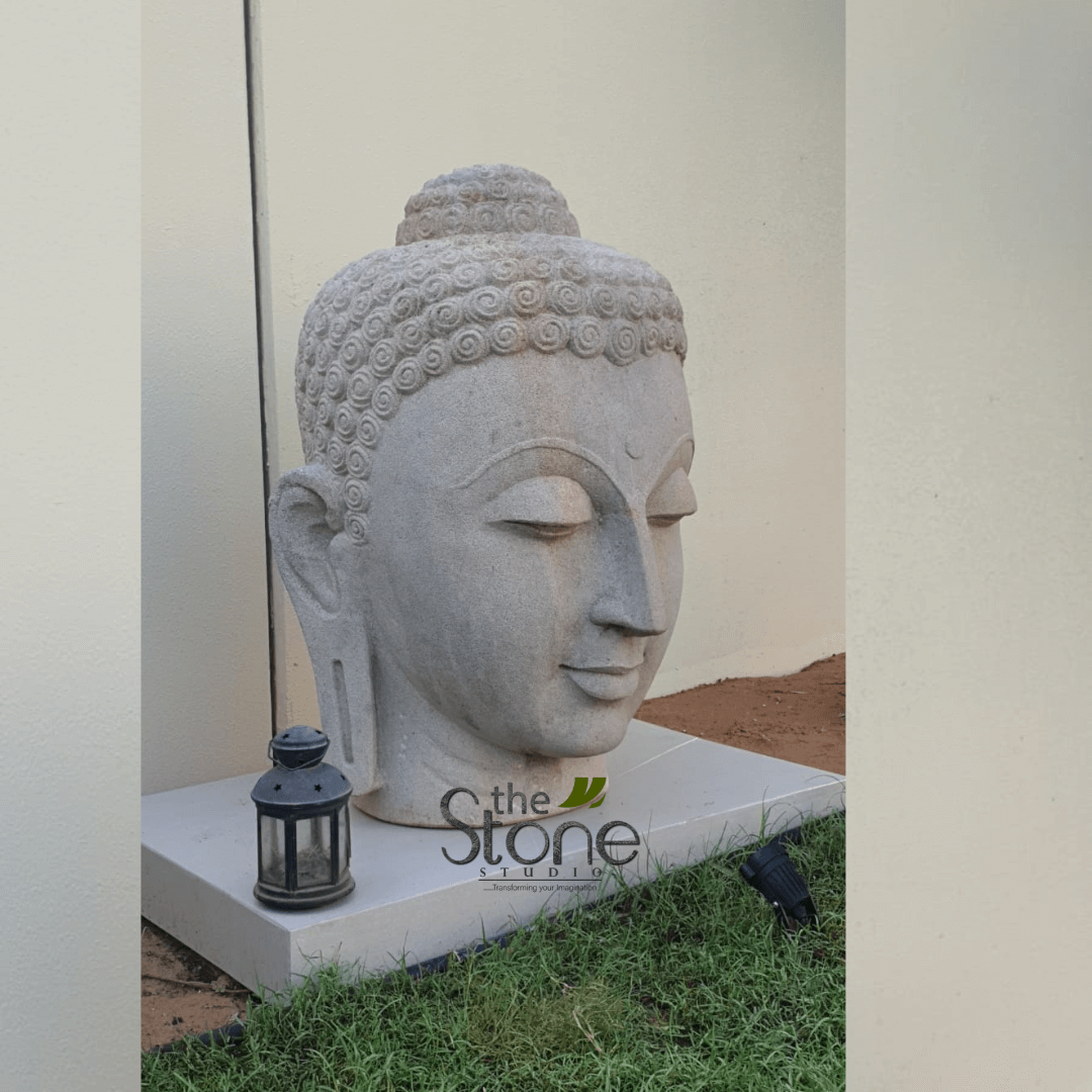 Buddha Head Statue 3′