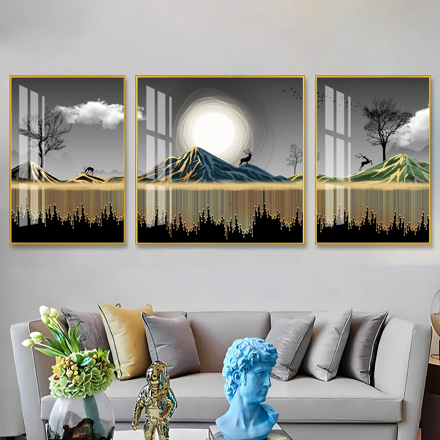 Scandinavian Art Premium Acrylic Wall Art (Set of 3)