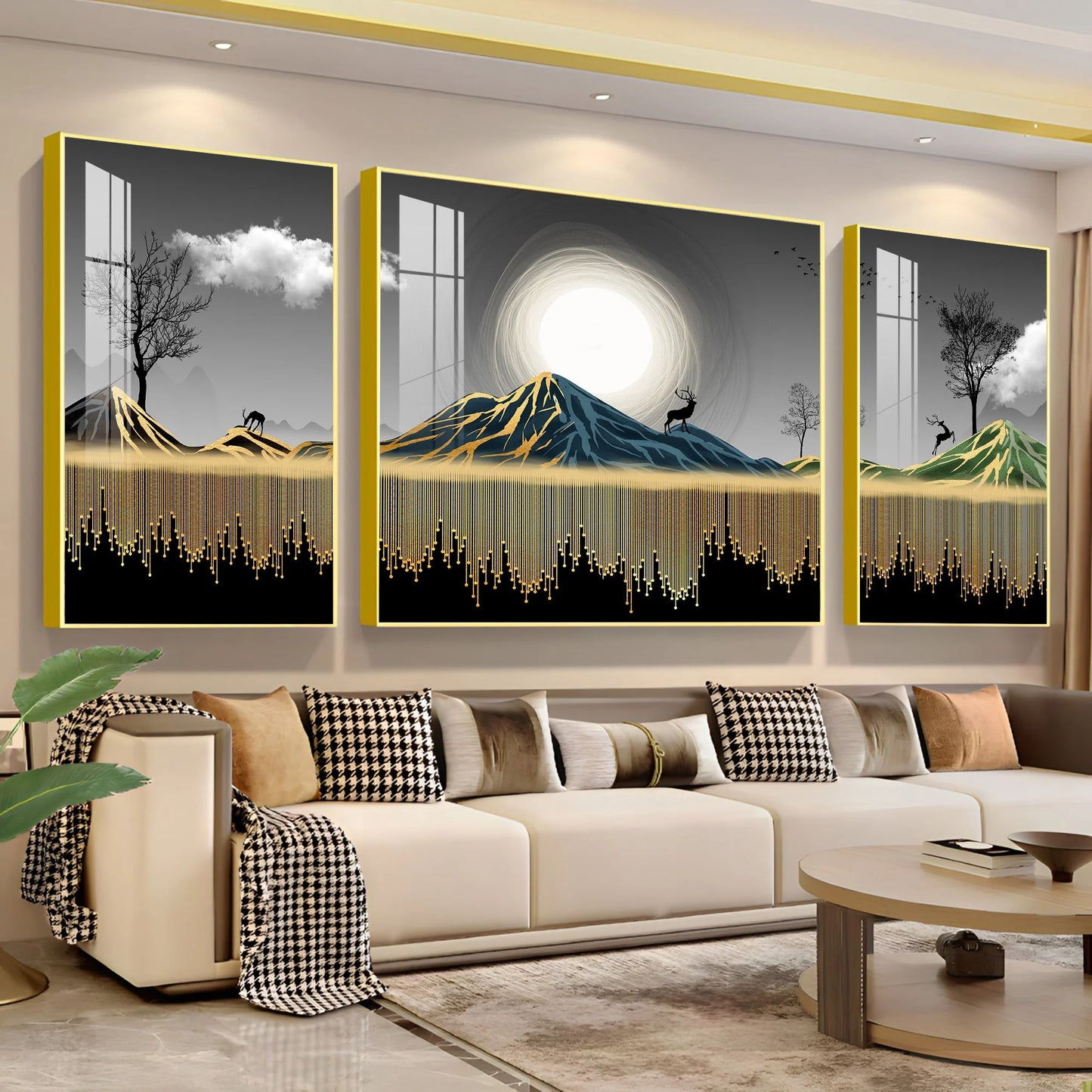 Scandinavian Art Premium Acrylic Wall Art (Set of 3)