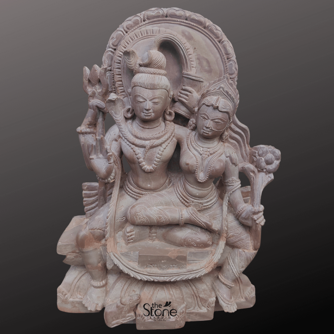 Shiv Parvati Idol 12″