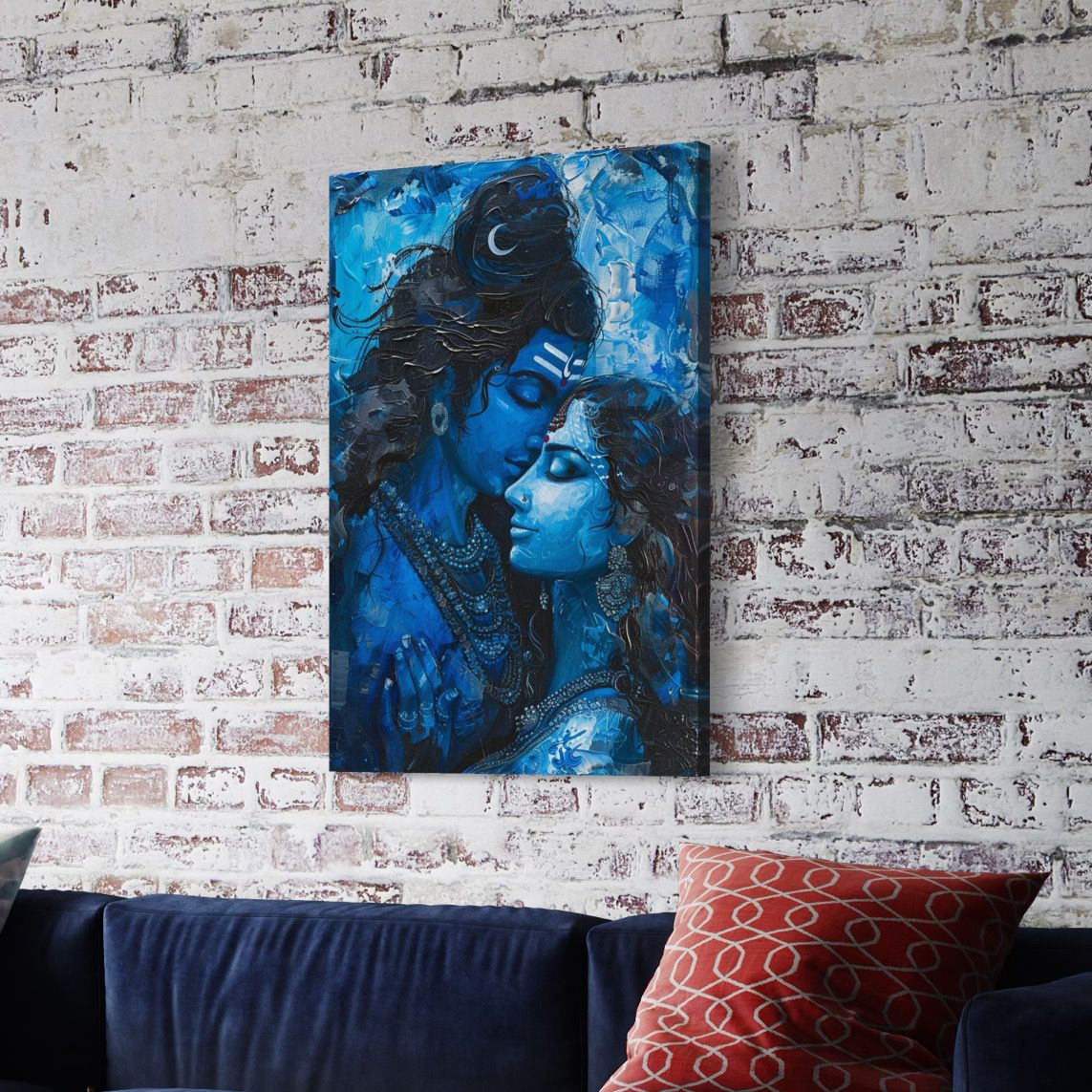 Shiva Shakti Canvas Giclee Print