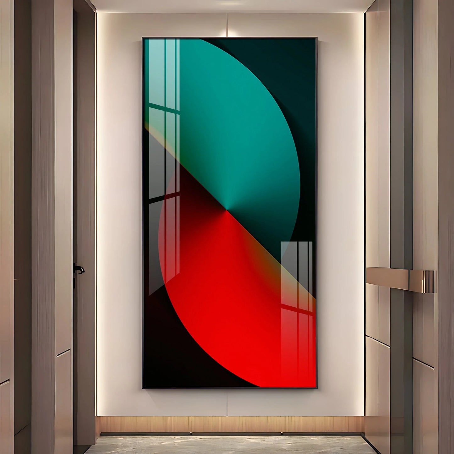 Sierra Dark Abstract Premium Acrylic Vertical Wall Art