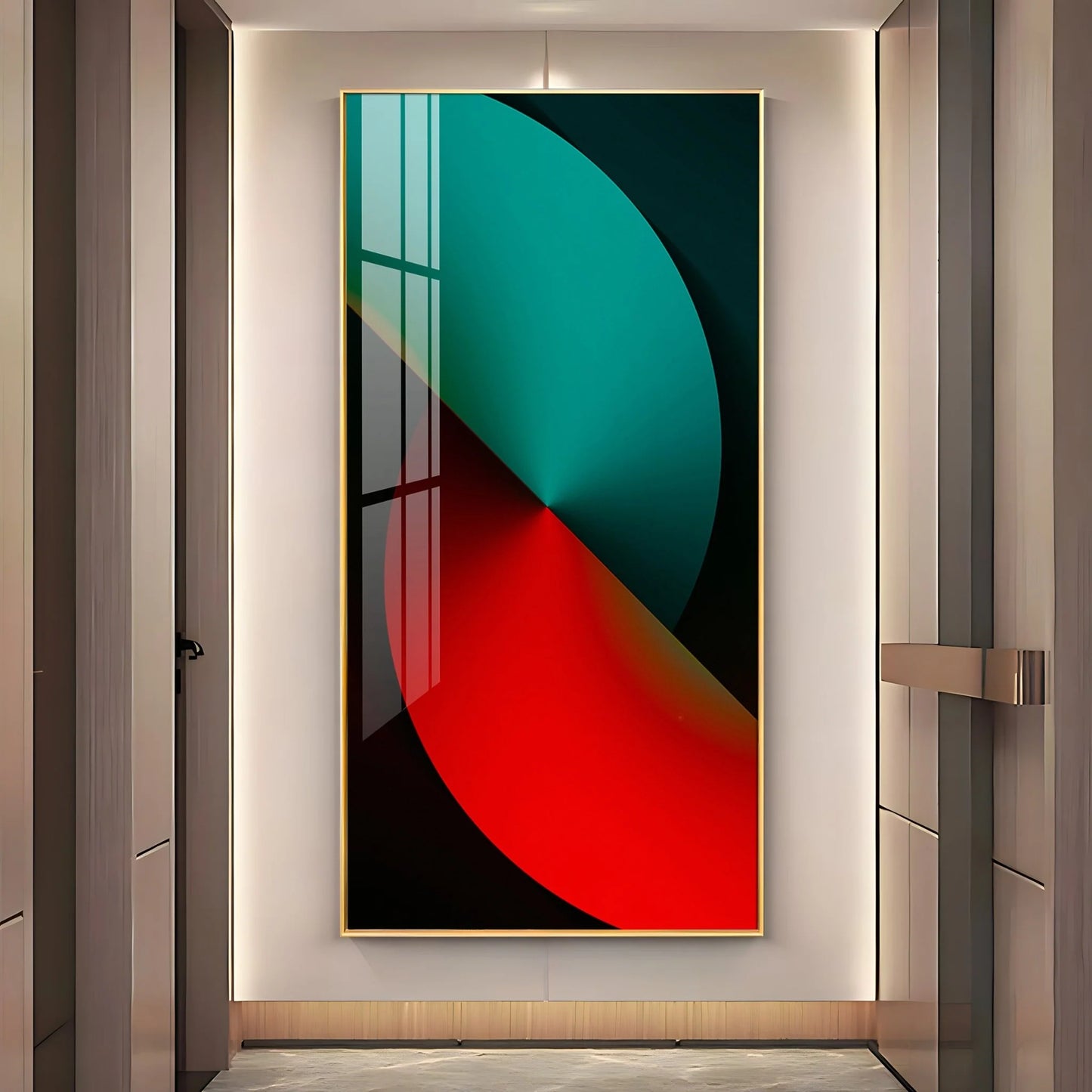 Sierra Dark Abstract Premium Acrylic Vertical Wall Art