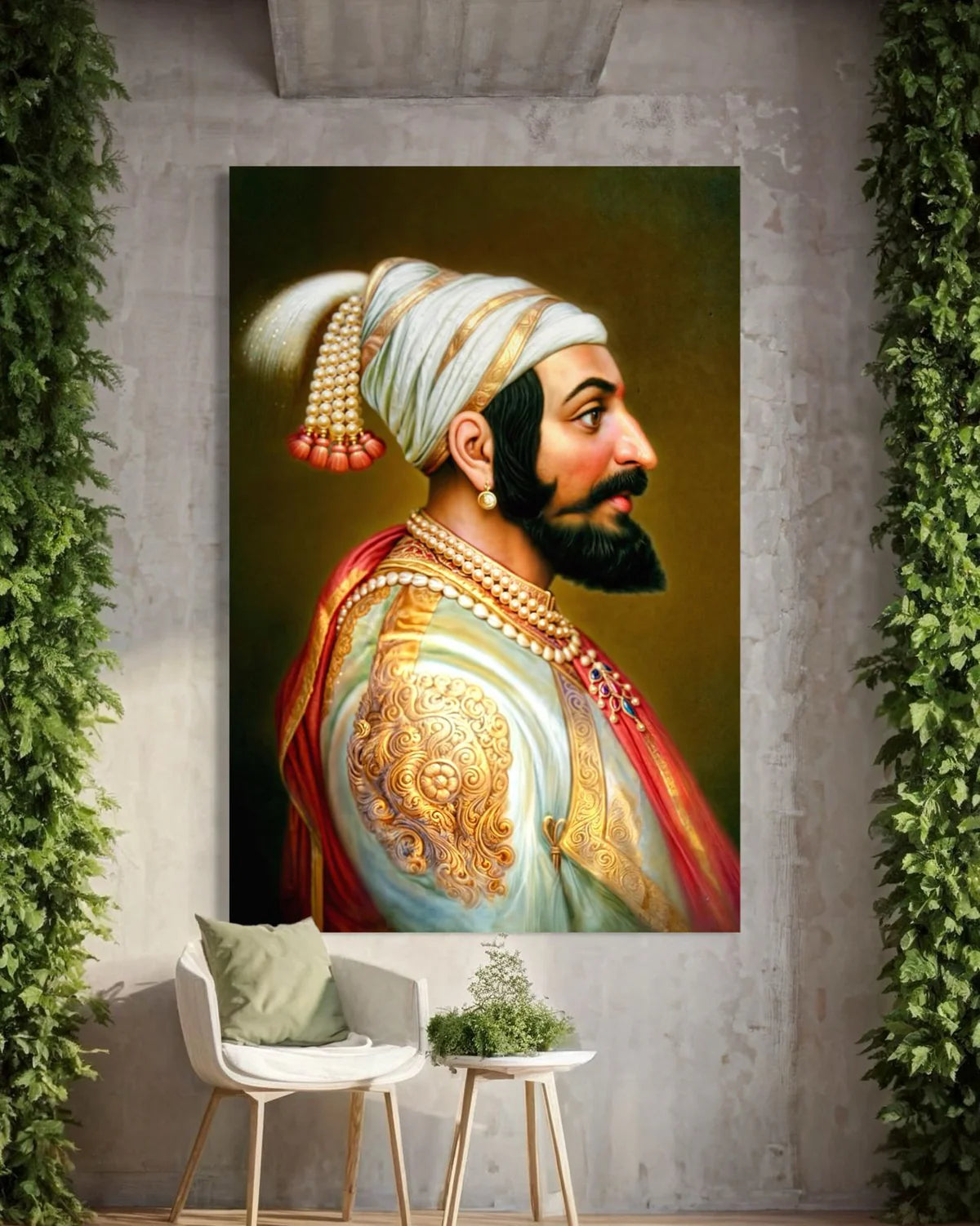 Chattrapati Shivaji Maharaj Indian Ethnic Canvas Giclee Print